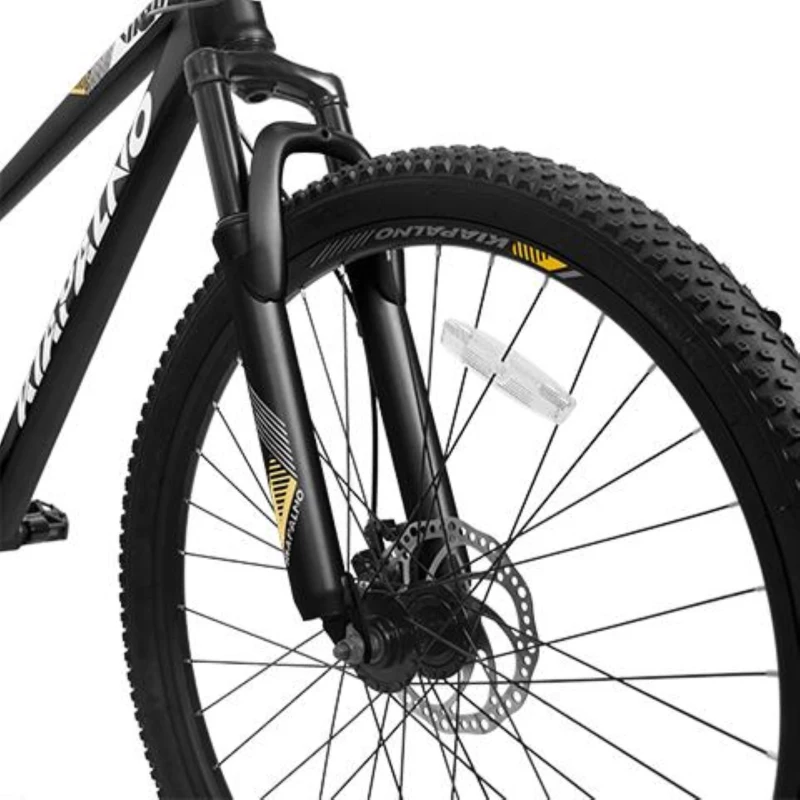 26" Mountain Bike with 21-Speed High-Carbon Steel Frame, Dual Disc Brakes, Adjustable Seatpost, 67" L x 26.5" W x 38.5" H, Black+Gray