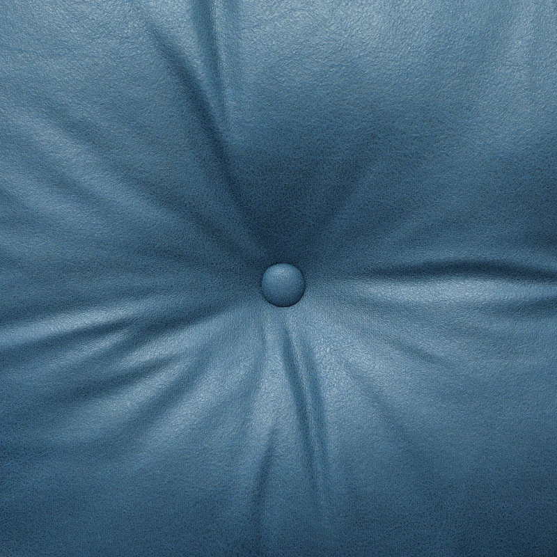 HOMCOM 58" 2 Seat Sofa, Modern Love Seats Furniture, Upholstered 2 Seater Couch, Solid Wood Frame, Navy Blue