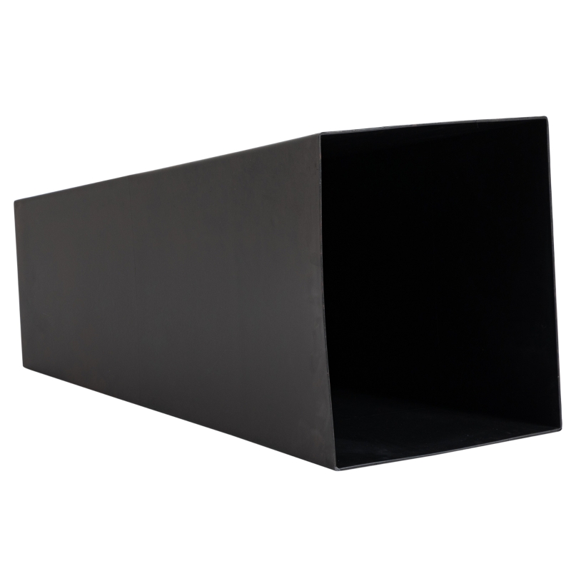 Outsunny 28ft Tall Plastic Planters, Set of 3, Flower Pot, anti-crack, fade-resistant, square shape with a matte surface, Outdoor & Indoor, for lawns, patios, yards, Brown