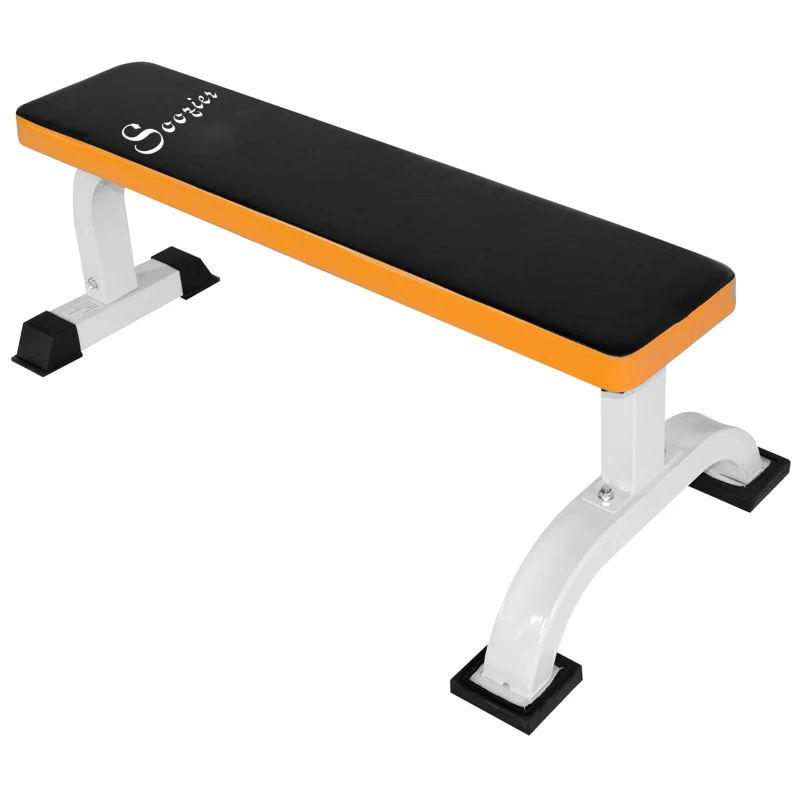 Soozier Multipurpose Workout Bench Flat Barbell Bench Weight Lifting Equipment Home Gym Utility Board