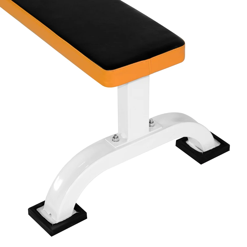 Soozier Multipurpose Workout Bench Flat Barbell Bench Weight Lifting Equipment Home Gym Utility Board