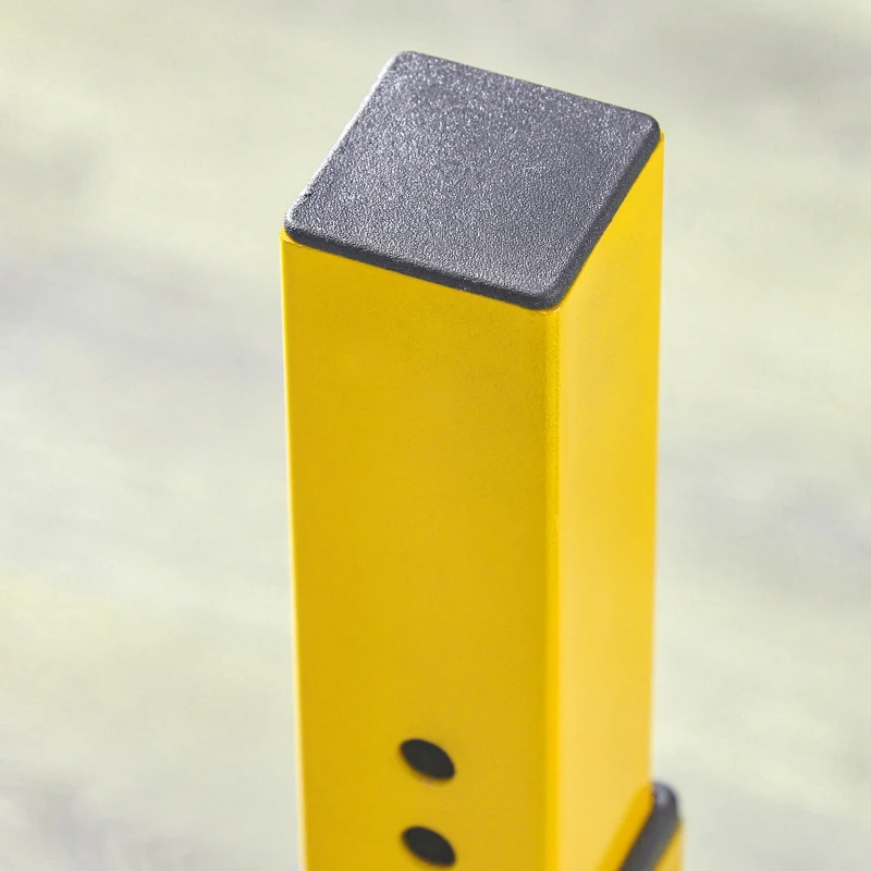 Soozier Bulgarian Split Squat Stand, 12-Level Adjustable Single Leg Squat Stand for Lower Body Strength Training, Yellow