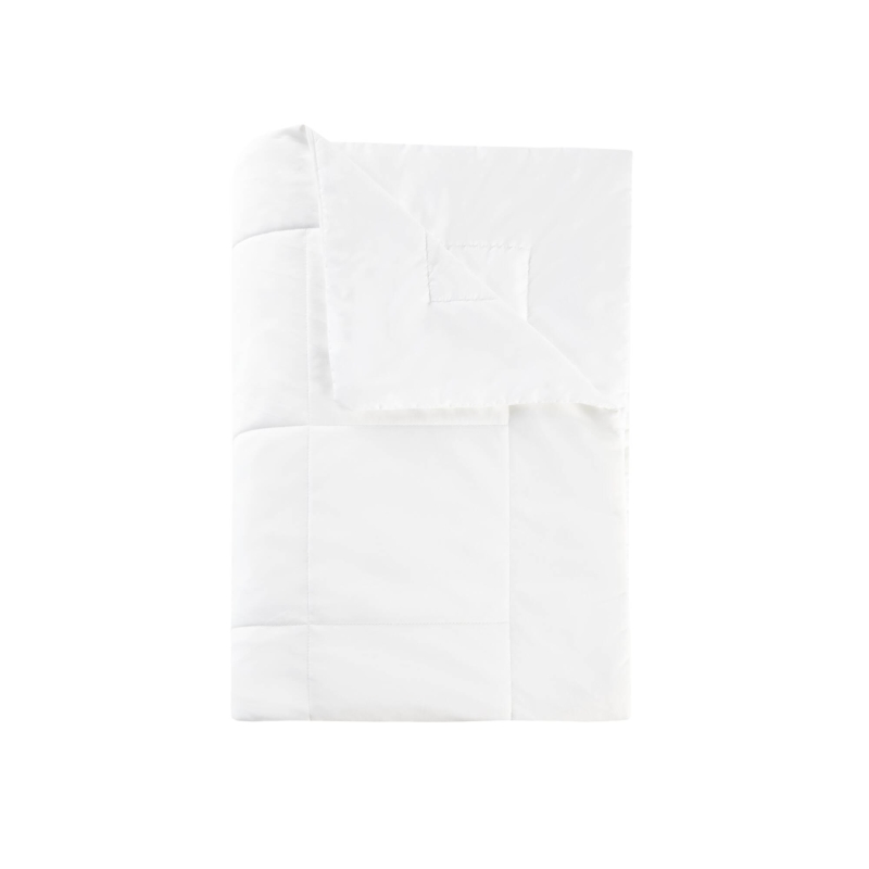 Twin Size Lightweight Down Alternative Blanket with Cool Touch, OEKO-TEX Certified, Machine Washable, 90" L x 68" W x 0.25" H, White