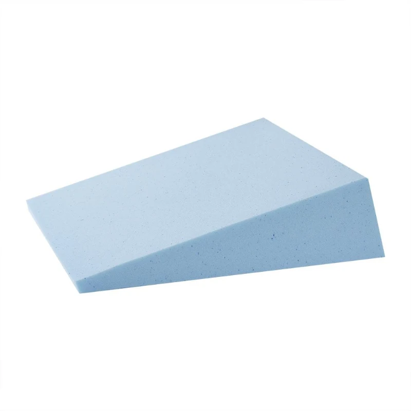 Antimicrobial Memory Foam Wedge Pillow with Washable Cover, OEKO-TEX Certified, Ideal for Neck Support, Circulation, 24" L x 22" W x 7" H, White