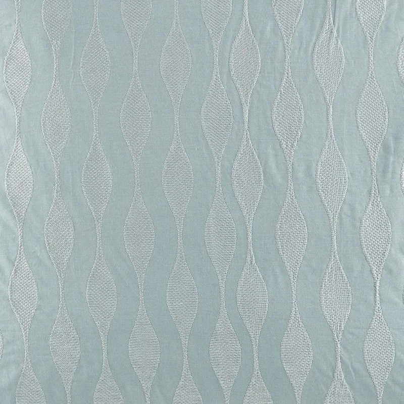 Ocean-Inspired Cotton Euro Sham with Embroidery, OEKO-TEX Certified, Dry Clean Only, Perfect for Bedroom Decor, 26" L x 26" W x 0.13" H, Blue