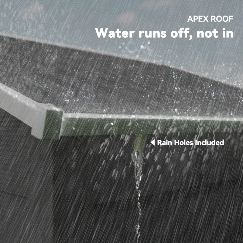 Outsunny 7.7' x 6.5' Outdoor Metal Garden Shed House Hut Gardening Tool Storage with Ventilation, Dark Grey