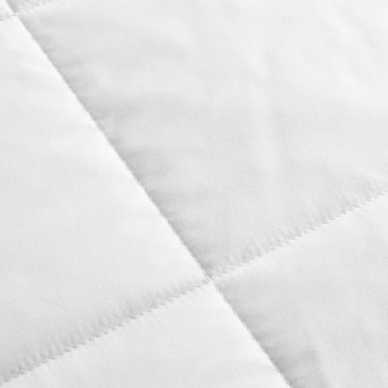 Twin Size Lightweight Down Alternative Blanket with Cool Touch, OEKO-TEX Certified, Machine Washable, 90" L x 68" W x 0.25" H, White