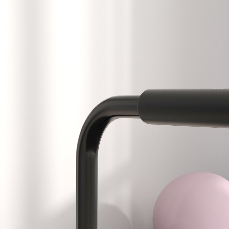 Soozier Push Up Bars, Adjustable Dip Station Parallel Bars with 4 Height Levels for Home Gym Fitness Workout