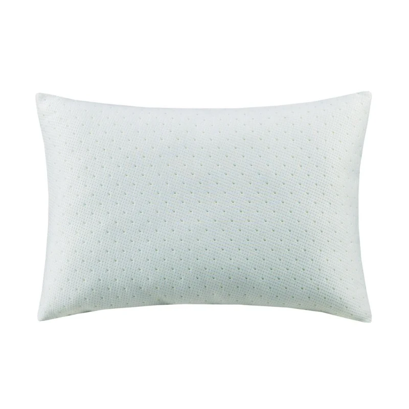 Shredded Memory Foam Pillow with Rayon, Cooling Gel Infused, Medium Firmness, Removable Cover, 28" L x 20" W x 5.5" H, Ivory