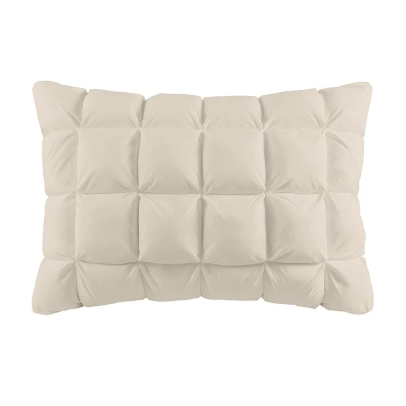 Luxuriously Soft Standard Overfilled Pillow Protector with 100% Polyester Microfiber, Zipper Closure, 3D Puff Stitching, 28" L x 20" W x 0.13" H, Beige