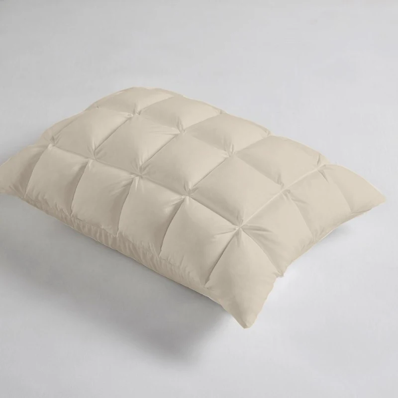 Luxuriously Soft Standard Overfilled Pillow Protector with 100% Polyester Microfiber, Zipper Closure, 3D Puff Stitching, 28" L x 20" W x 0.13" H, Beige