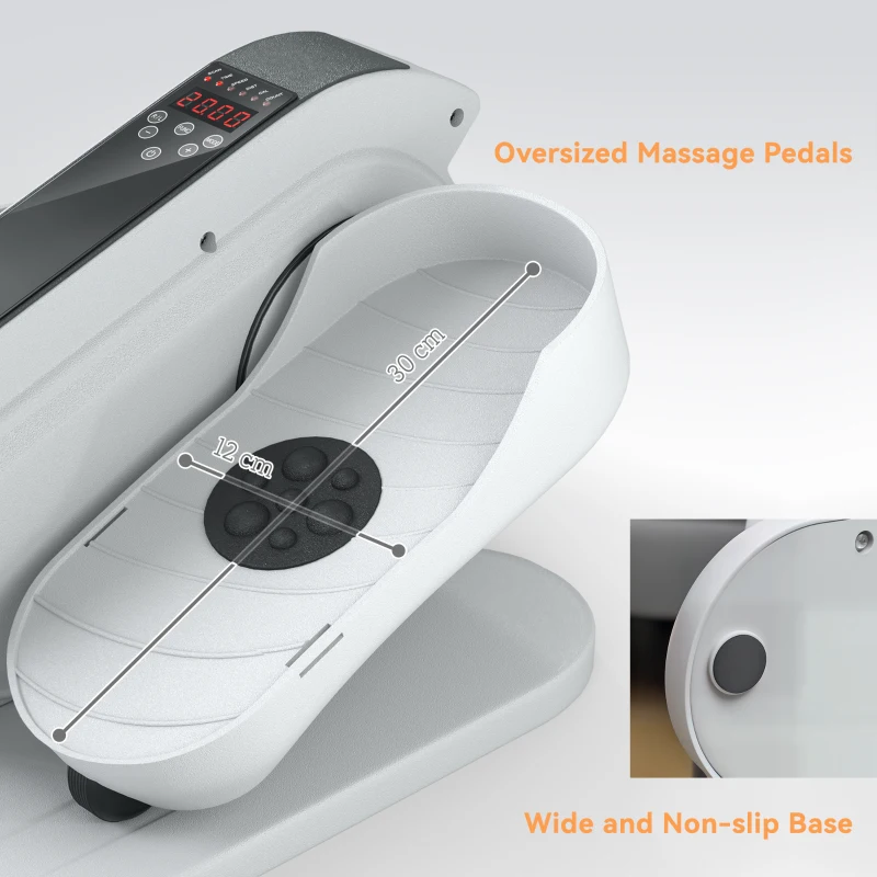 Soozier Under Desk Elliptical Machine, Ellipse Leg Exerciser for Seniors with LCD Monitor, Remote Control, and 10 Speeds