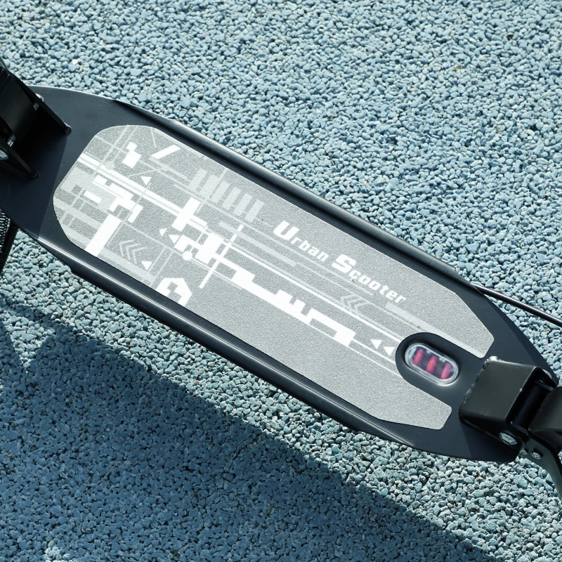 Qaba Foldable Kids Scooter with 4 Adjustable Heights, Double Brakes, and Shock Absorption for Ages 6-12, Black