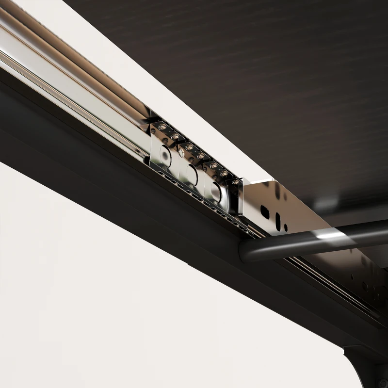 HOMCOM Extendable Dining Table Set, 5-Piece Dining Set for 4-6 with 2 Benches and 2 Stools for Small Spaces, Black