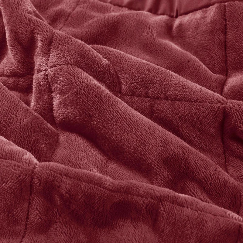 Reversible Down Alternative Blanket with Smart Temperature Control, OEKO-TEX Certified, Machine Washable, 108" L x 90" W x 0.25" H, Burgundy