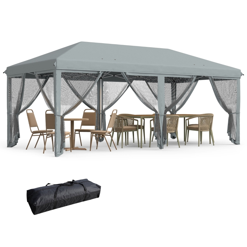 amenoiro★ Outsunny 3 Person Patio Swing Chair with Double Tier Canopy