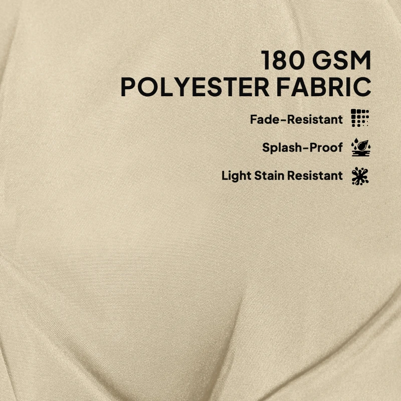 Outsunny 2-Piece Pallet Cushion Set, Outdoor 3.9" Thick Replacement Pallet Sofa Cushions, Tufted Replacement Pads for Garden Patio, Beige