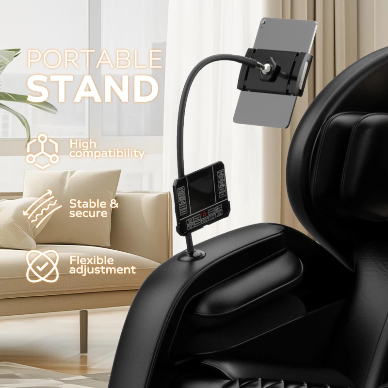 Zero Gravity Massage Chair Recliner with Heating Functions, Full Body Air Pressure, Bluetooth Audio, 51" L x 28.5" W x 39" H, Black