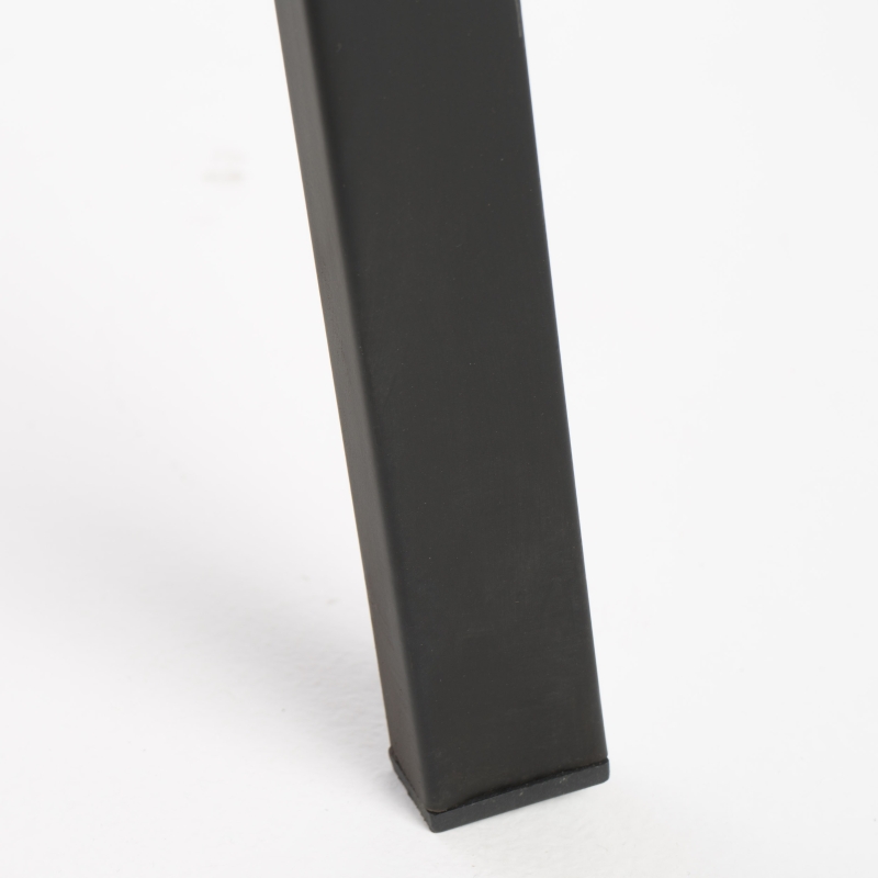 Set of 2 Industrial Barstools with Rust-Finish Iron Frame & Pinewood Seat