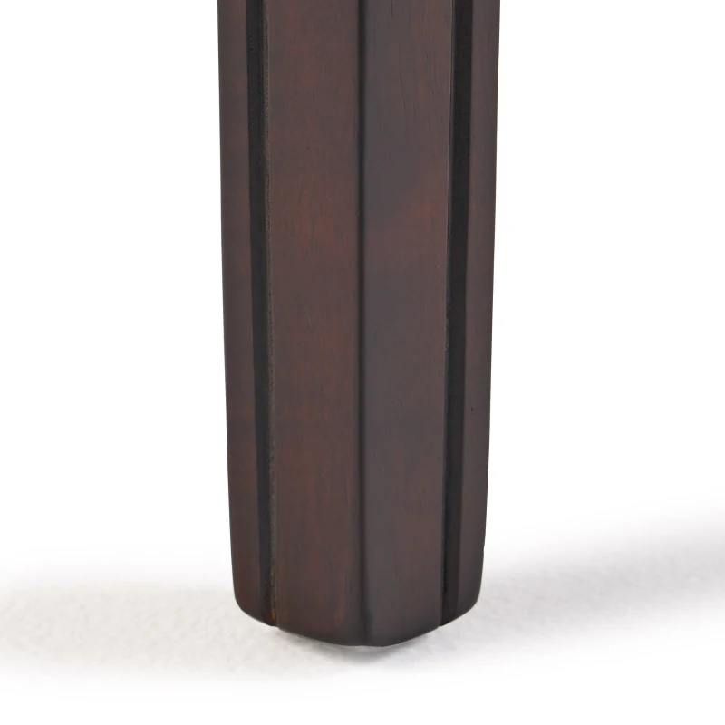 Set of 2 Contemporary Studded Counter Stools with Nailhead Accents Rubberwood Saddle Seat, 18.5" L x 12" W x 26" H, Brown
