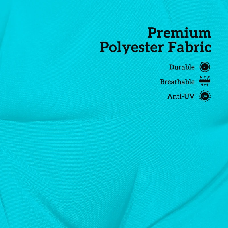 Outsunny 2 Seater Garden Bench Cushion, Soft Thick Outdoor Non-Slip 2 Seater Soft Pad With Backrest for Garden Patio, 47" x 43" x 5", Turquoise