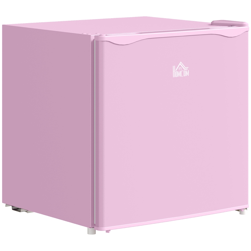 HOMCOM 1.1 Cu.Ft Countertop Mini Freezer, Compact Upright Freezer with Removable Shelves, Pink
