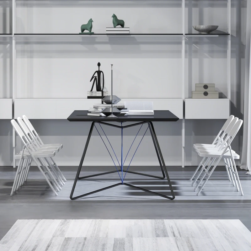 HOMCOM Set of 4 Metal Foldable Chairs, Corduroy Padded Folding Chairs with Cushion Seat and Open Back for Indoor, White