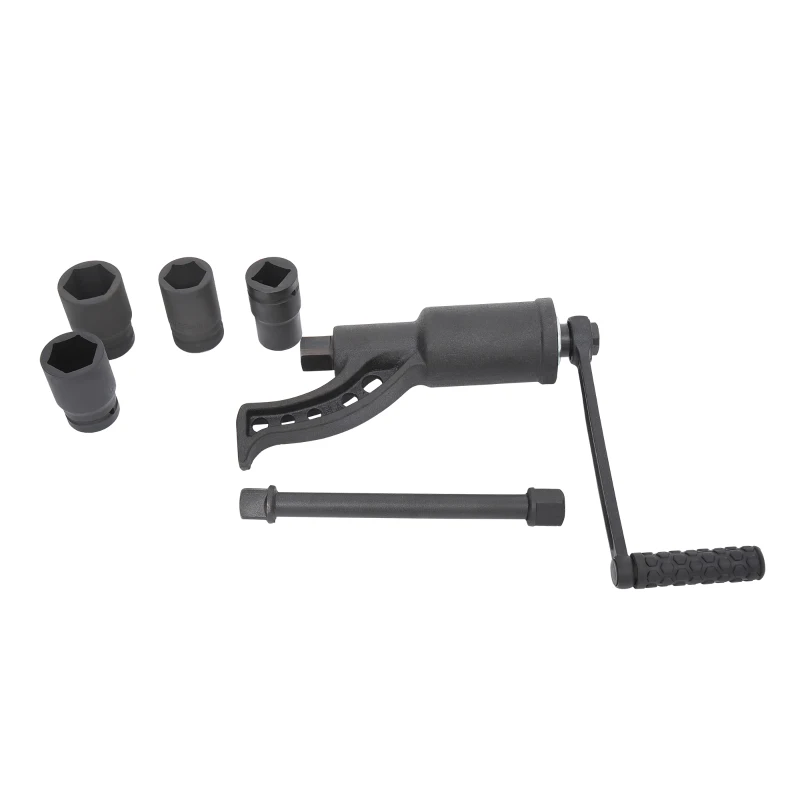 HOMCOM Heavy Duty Torque Multiplier Wrench Set, Amplifie Lug Nut Remover, 1:64 Labor Saving Wrench Tool with Carrying Case