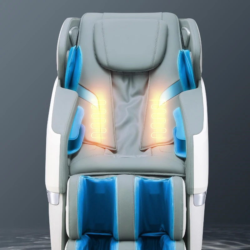 SL Track Massage Recliner with Bluetooth Speaker, Foot Roller, Airbag Massage, Zero Gravity Full Body Recliner, 54.5" L x 30" W x 43.5" H, Black