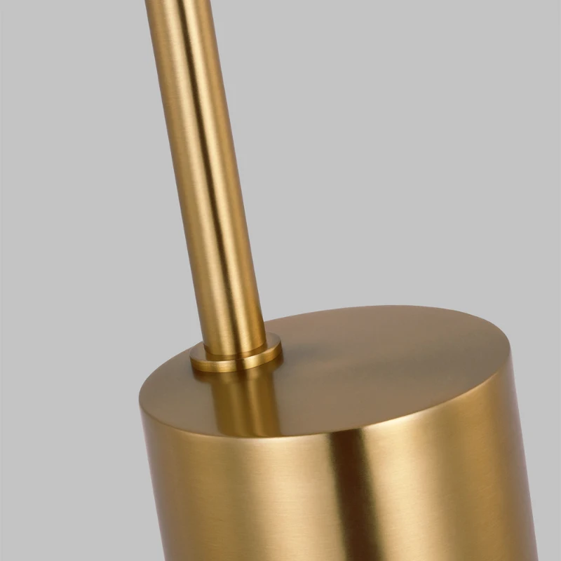 Ethereal Modern Brass Table Lamp with White Glass Globe Shade, Cozy Ambient Lighting, 6" L x 9" W x 22.0" H, Gold+White