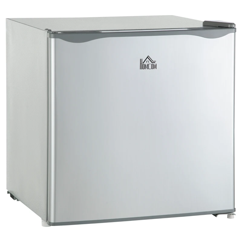 HOMCOM Mini Freezer Countertop, 1.1 Cu.Ft Compact Upright Freezer with Removable Shelves, Reversible Door for Home, Dorm, Apartment and Office, Gray