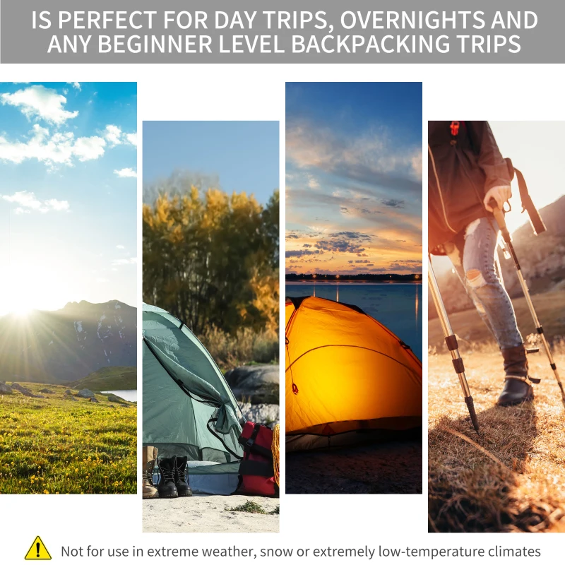 Outsunny 7' x 6' Lightweight 2 Person Pop-Up Camping Tent With Removable Waterproof Rainfly