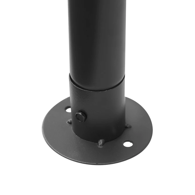 Outsunny 10x12ft Patio Gazebo Garden Pavilion Outdoor Canopy Tent Sun Shade 2 Tier Roof Hook w/ Curtain and Netting Steel Frame