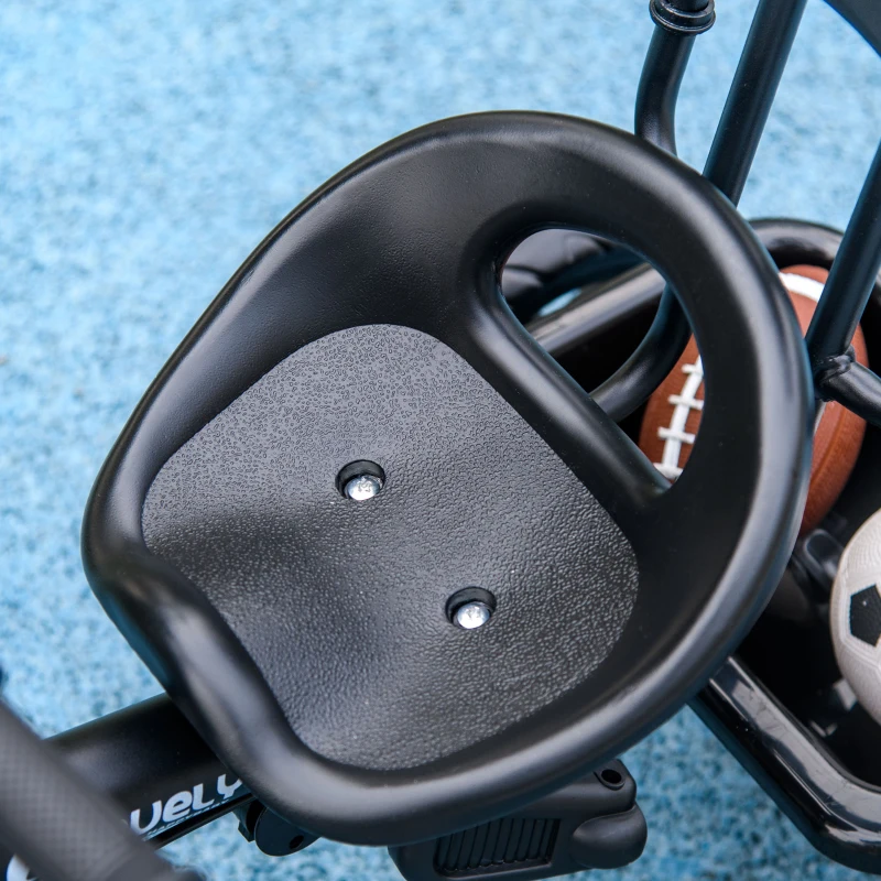 Qaba 6 in 1 Kids Tricycle with Removable Handlebar and Canopy, Navy Blue