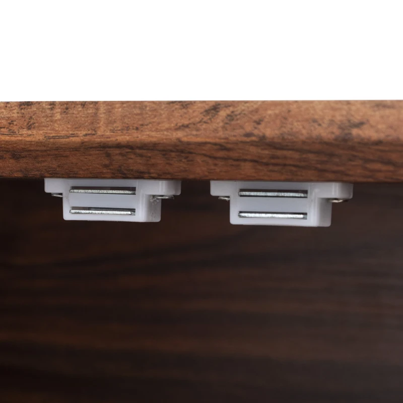 Pantry Cabinet with 8 Door Shelves, 2 Large Drawers, Embossed Texture, Farmhouse Style Kitchen Cupboard, 30.5" L x 16" W x 71" H, Brown