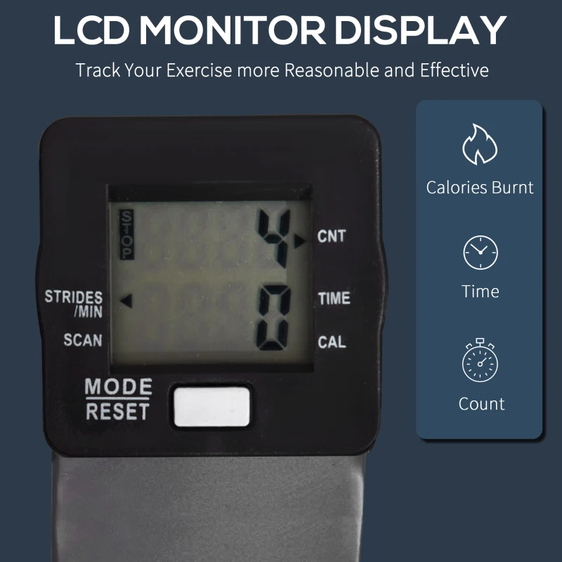 Soozier Twist Stair Stepper Exercise Machine with Rocking Handlebars, Cardio Climber Exercise Equipment with Hydraulic Resistance, LCD Display for Home Workout Exercise, Silver