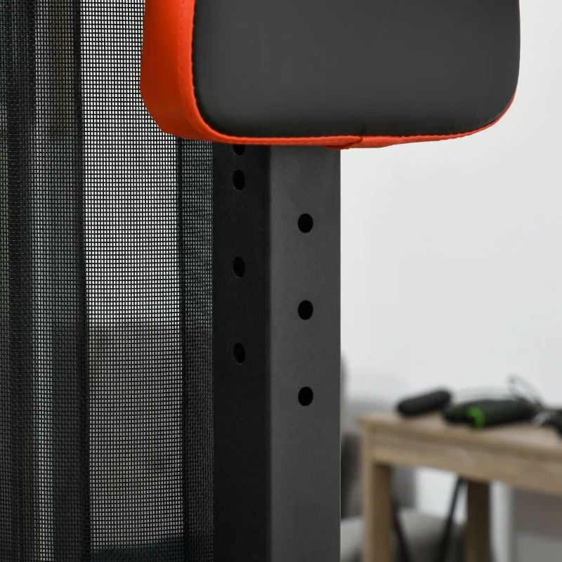 Soozier Multi Home Gym Equipment, Workout Station with Sit up Bench, Push up Stand, Dip Station, 143lbs Weights