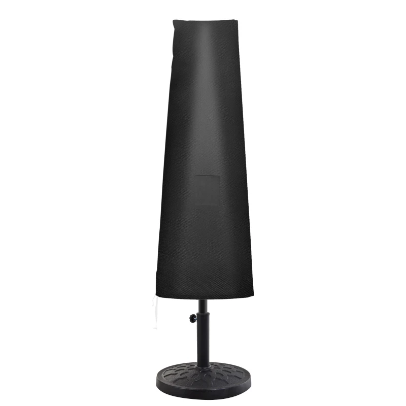 Outsunny Outdoor Large Umbrella Cover Patio Cantilever Banana Parasol Protector Weather Resistant Black