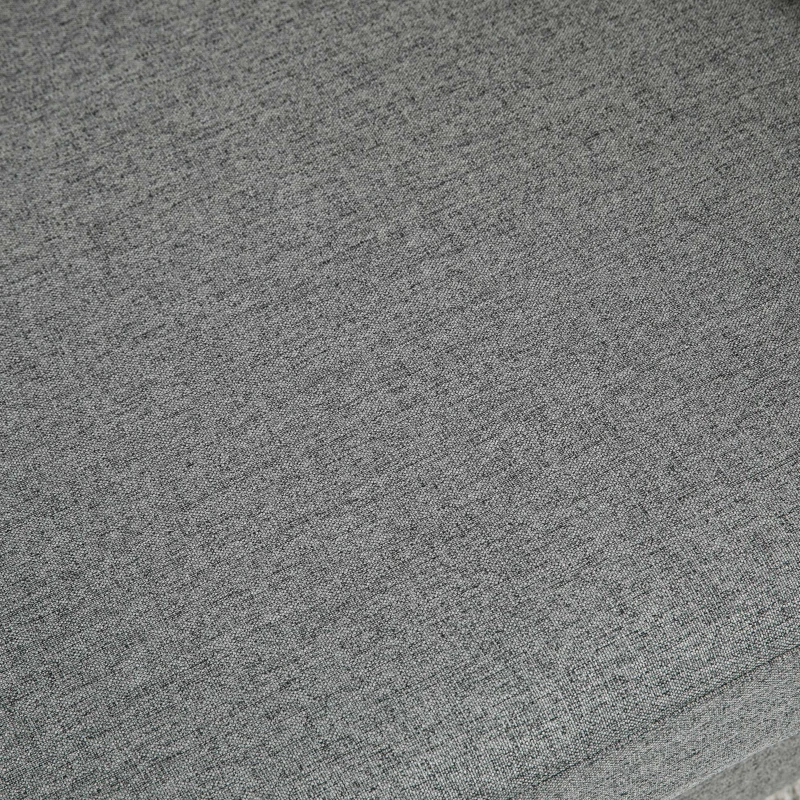 HOMCOM 2-Seat Sofa Two-Seater Couch with Armrests and Wood Legs for Living Room, Bedroom, Grey