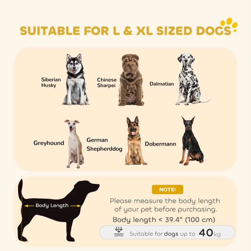 PawHut 49" Heavy Duty Steel Dog Crate Kennel Pet Cage with Wheels for Convenient Access Anti-Pinching Floor, Black