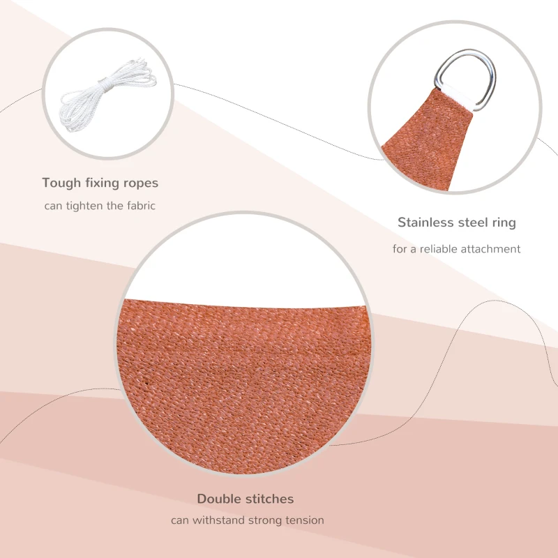 Outsunny Rectangle 13' x 20' Canopy Sun Sail Shade Garden Cover UV Protector Outdoor Patio Lawn Shelter with Carrying Bag (Red)