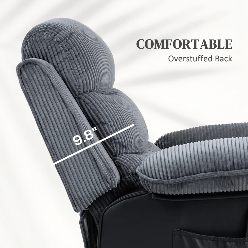 HOMCOM Power Lift Recliner Chair with Massage and Heat for Elderly, Electric Lift Chair with Remote Controllers