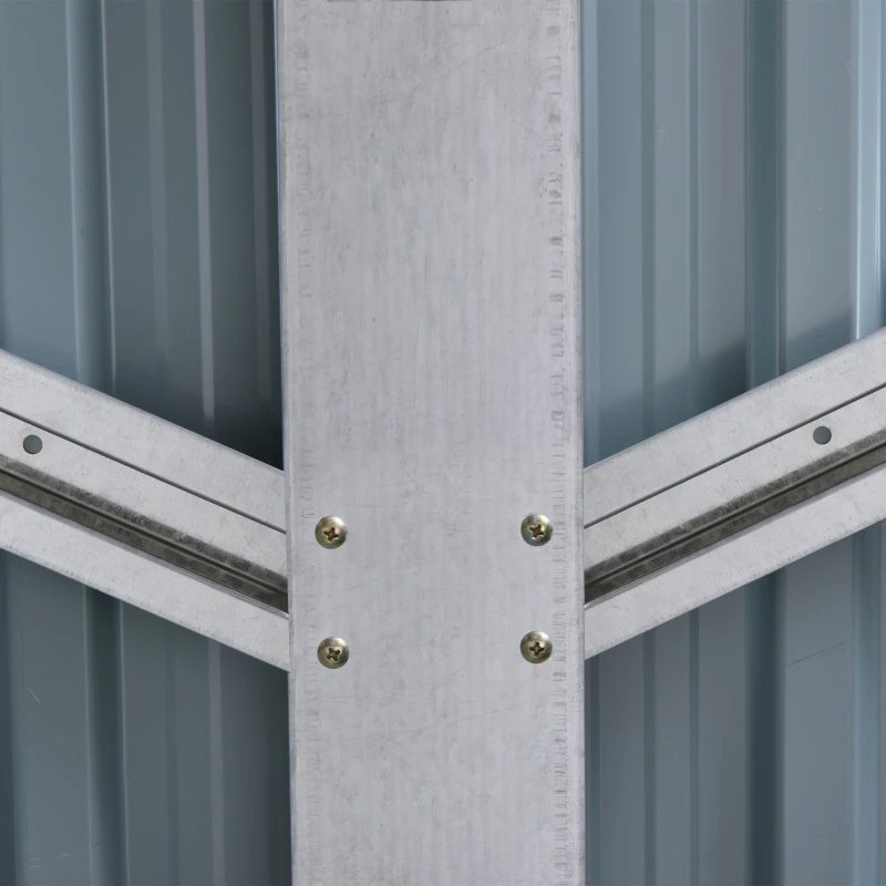 Outsunny 5ft x 3ft Outdoor Garbage Bin Storage Shed with Lockable Doors and Lid, Outside Storage Shed for Trash Can, Black