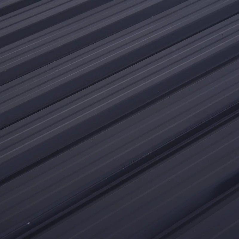 Outsunny 5ft x 3ft Outdoor Garbage Bin Storage Shed with Lockable Doors and Lid, Outside Storage Shed for Trash Can, Black