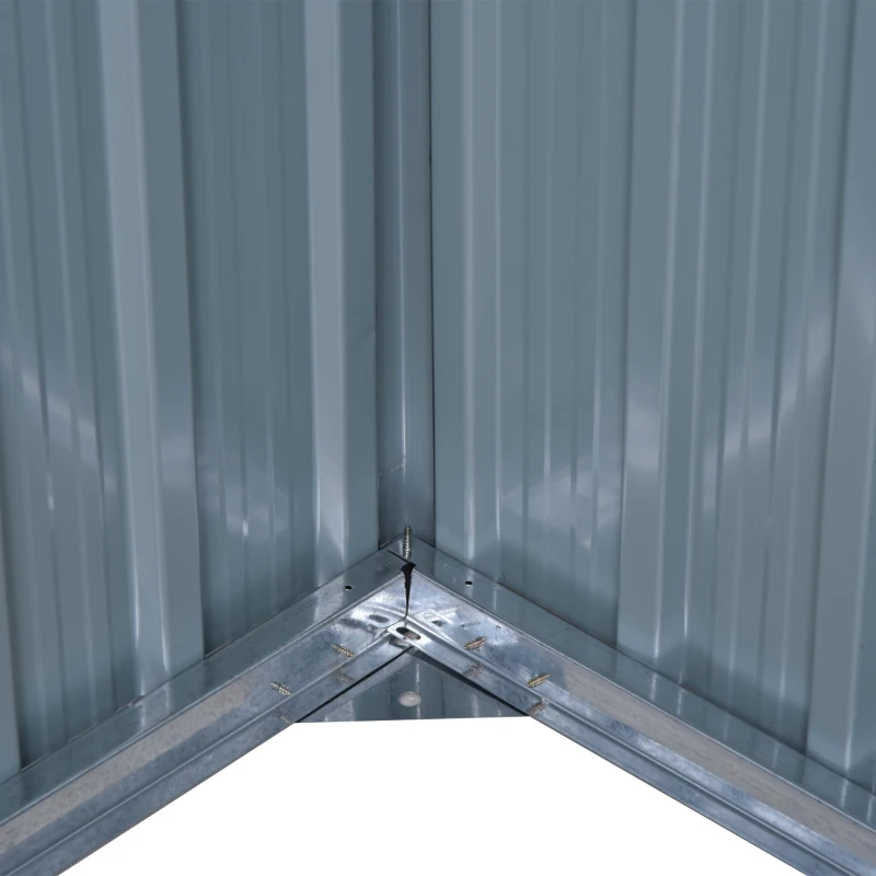 Outsunny 5ft x 3ft Outdoor Garbage Bin Storage Shed with Lockable Doors and Lid, Outside Storage Shed for Trash Can, Black