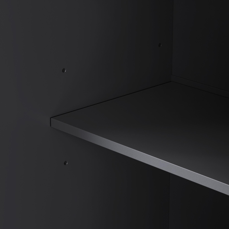 Rolling Kitchen Island Cart with Drop Leaf, Power Outlet, 4 Door Shelves, 6 Drawers, Adjustable Shelves, Spice Rack, 55.5" L x 30" W x 36" H, Black