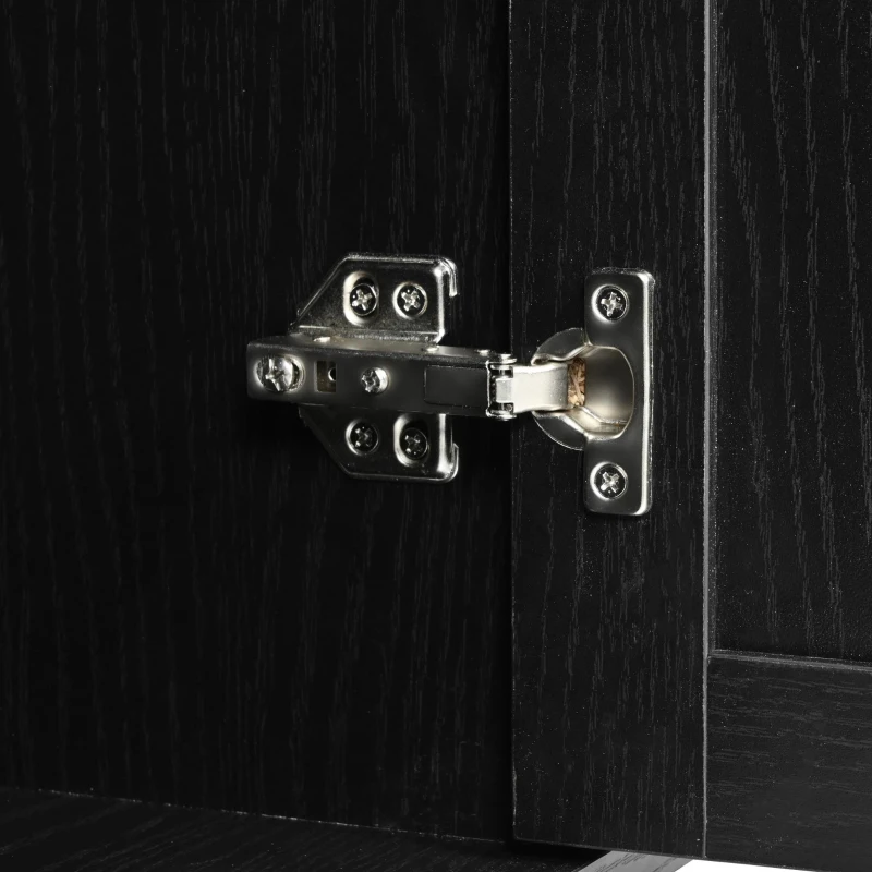 Farmhouse Kitchen Island with Storage Drawers, Power Outlet, Drop Leaf, Spice Rack, Rolling Cart on Wheels, 53.5" L x 29" W x 36.5" H, Black