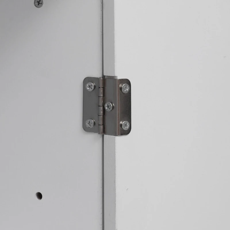 Kitchen Island with Drop Leaf and Power Outlet, Rolling Cart on Wheels, 4 Doors, Adjustable Shelves, Perfect for Kitchen and Dining Room, White