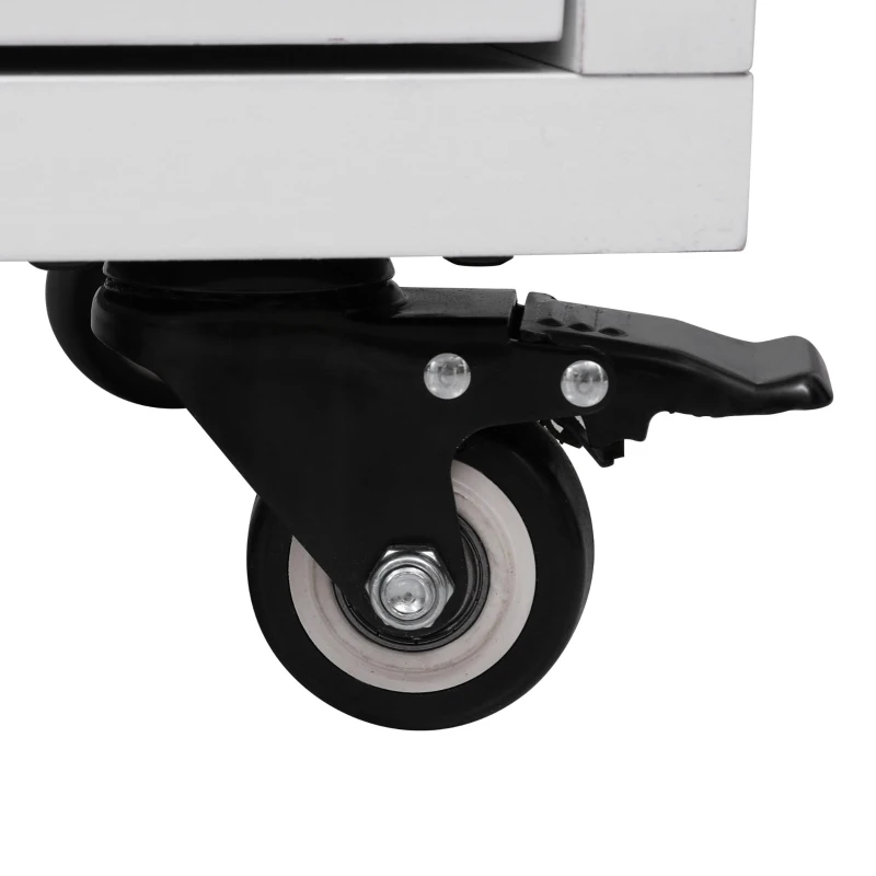 Kitchen Island with Drop Leaf and Power Outlet, Rolling Cart on Wheels, 4 Doors, Adjustable Shelves, Perfect for Kitchen and Dining Room, White