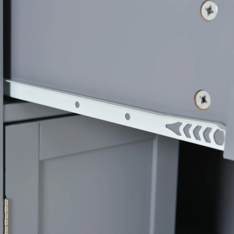 Kitchen Island Cart with 4-Door Cabinet, 2 Drawers, Solid Wood Top, Locking Wheels, Spice and Towel Racks, 54.5" L x 18.5" W x 36" H, Blue